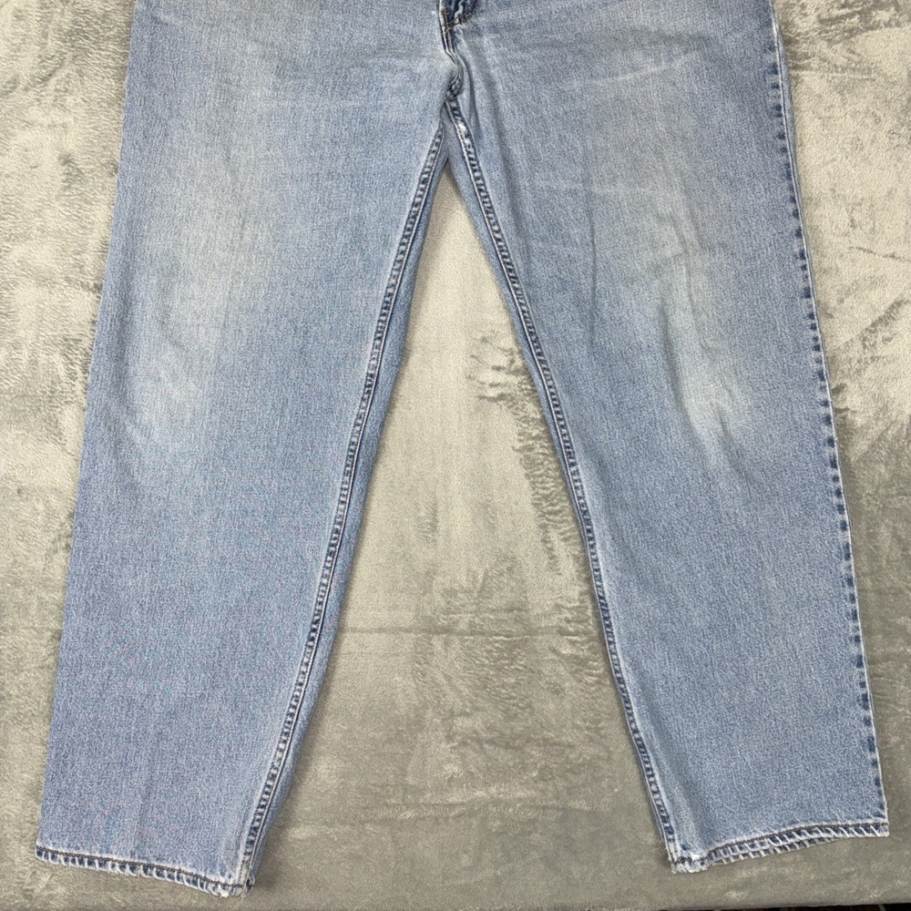 Vtg Levis 550 Jeans Relaxed Fit USA Made 44x34 Blue Denim Jeans StoneWash *READ - Picture 3 of 14